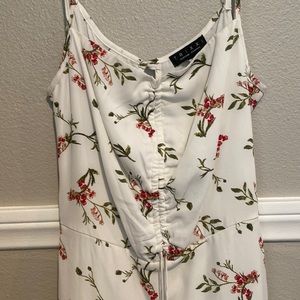 White floral dress